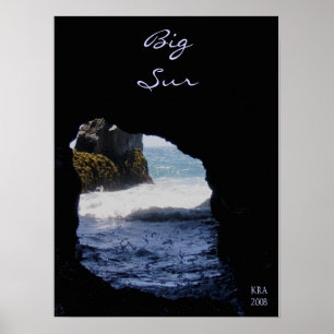 Sten vid Big Sur av Katiamaria Photos & Design TM Poster
