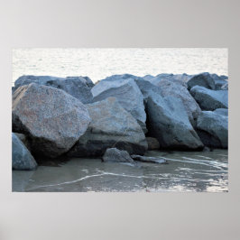 Sten vid Poster i oceanen