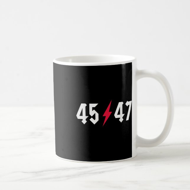 Sten vid trumpetapp 45 47 President Trump Sten Kaffemugg (Höger)
