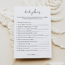 Stena Pappa skämtar - babyskammusslare - spelkort Inbjudningar