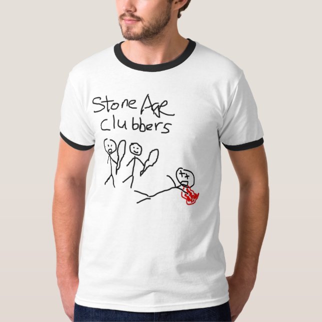 stenålder tee shirt (Framsida)