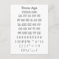 Stenålder - Zazzle-typexempel Lakan