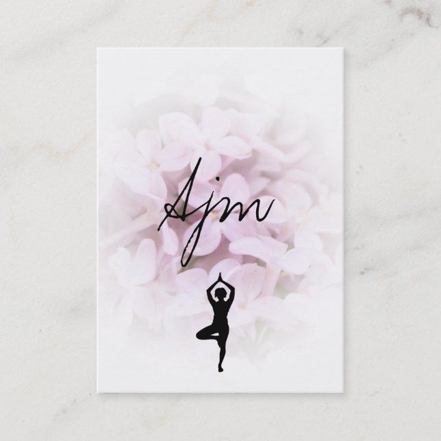 Stenar & Blommor Yoga Visitkort (Framsida)