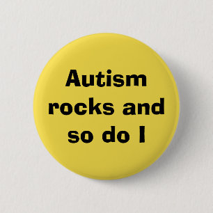 Stenar för Autism för emblemAutismmedvetenhet Knapp