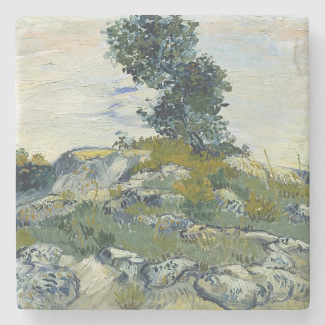 Stenar med ek, Van Gogh Oljemålning Stenunderlägg (Framsidan)
