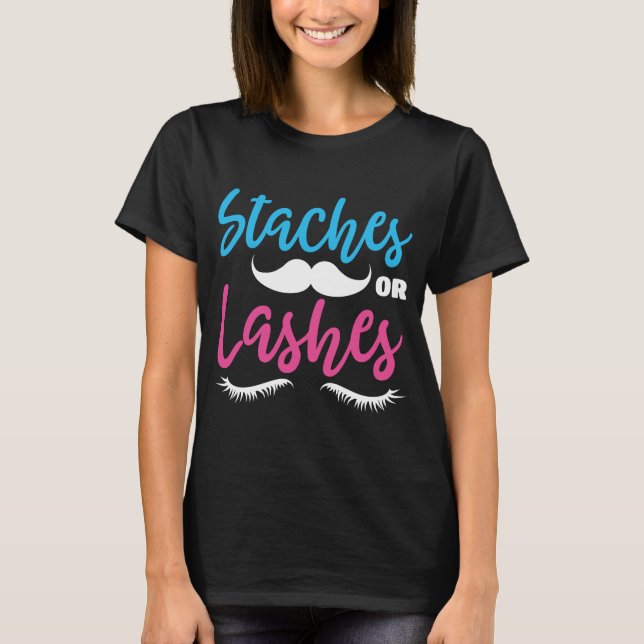 Stenar och snedstreck, Gender-reveal-skymfatidéer T Shirt (Framsida)