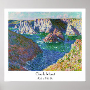 Stenar på bellen-Ile Claude Monet Poster