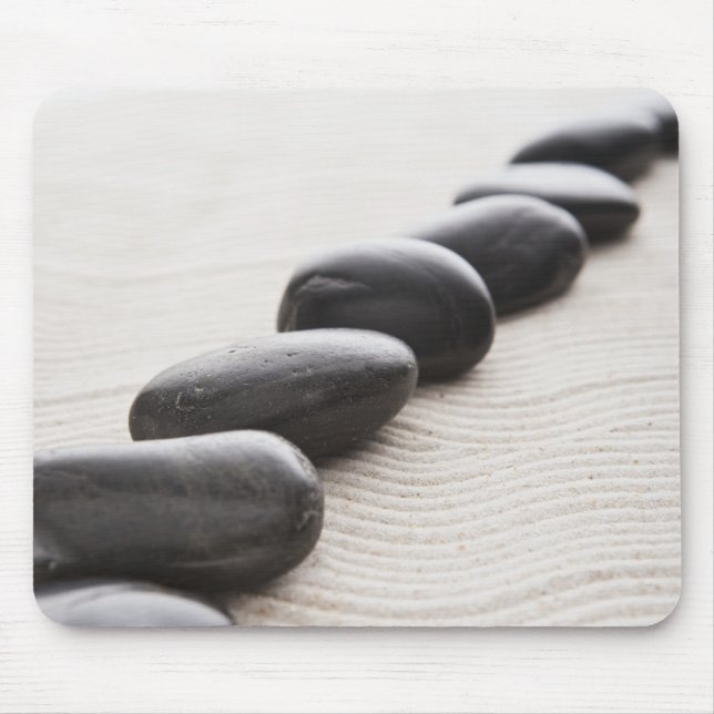 Stenar på sanden musmatta (Framsidan)