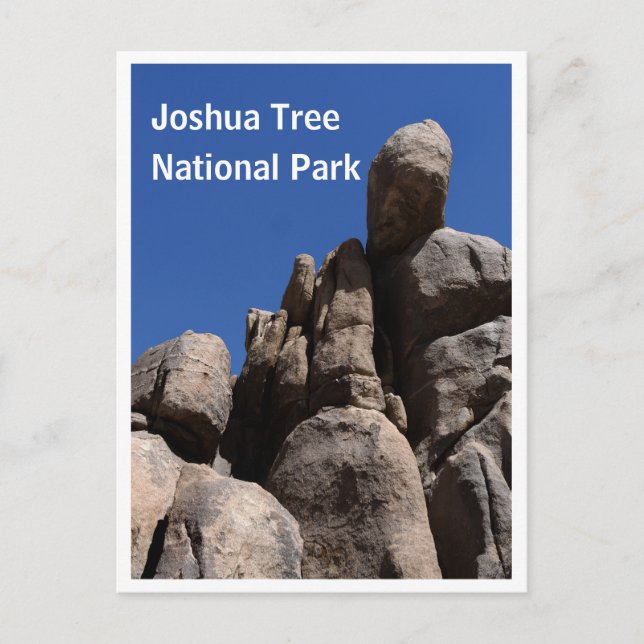 Stenar vid Joshua Tree National Park Vykort (Framsida)