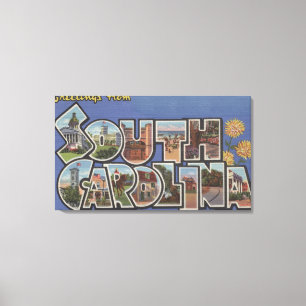 Stenbacke, South Carolina - stora brevplatser Canvastryck