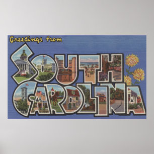 Stenbacke, South Carolina - stora brevplatser Poster