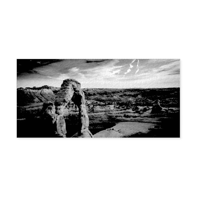 Stenbåge Självfärgande Stämpel (Design)