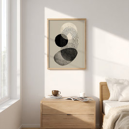 Stenbalans - Minimalistisk Poster av modern Abstra Perfect Poster