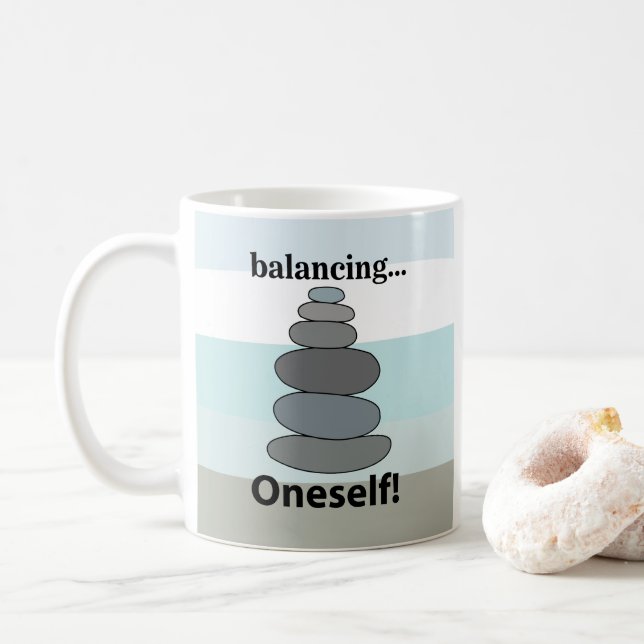 Stenbalansering Stenbalansering  Kaffemugg (Med munk)