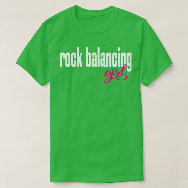 Stenbalanseringsflicka 1 t shirt (Design framsida)