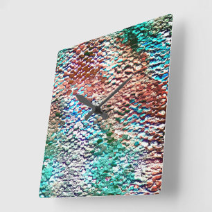 Stenbas med rostad mortel och stänk fyrkantig klocka