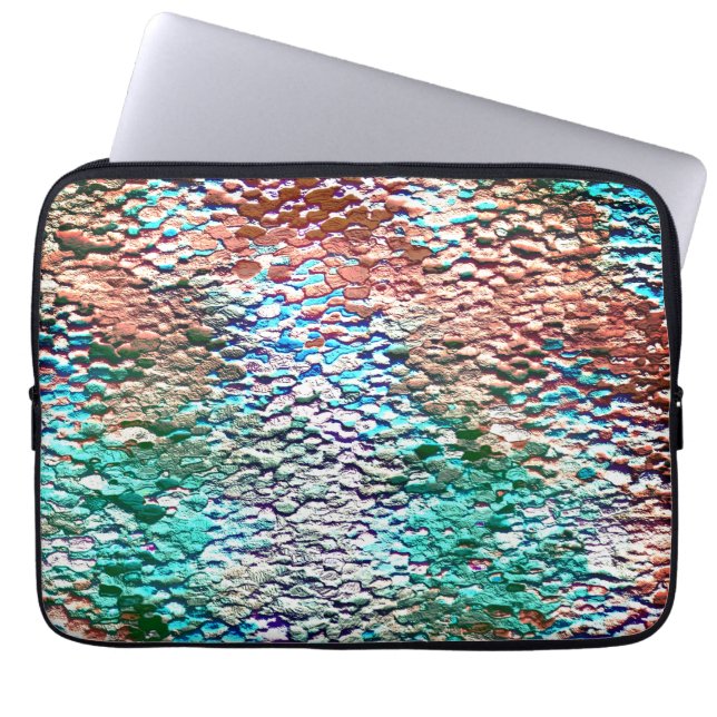 Stenbas med rostad mortel och stänk laptop fodral (Framsidan)