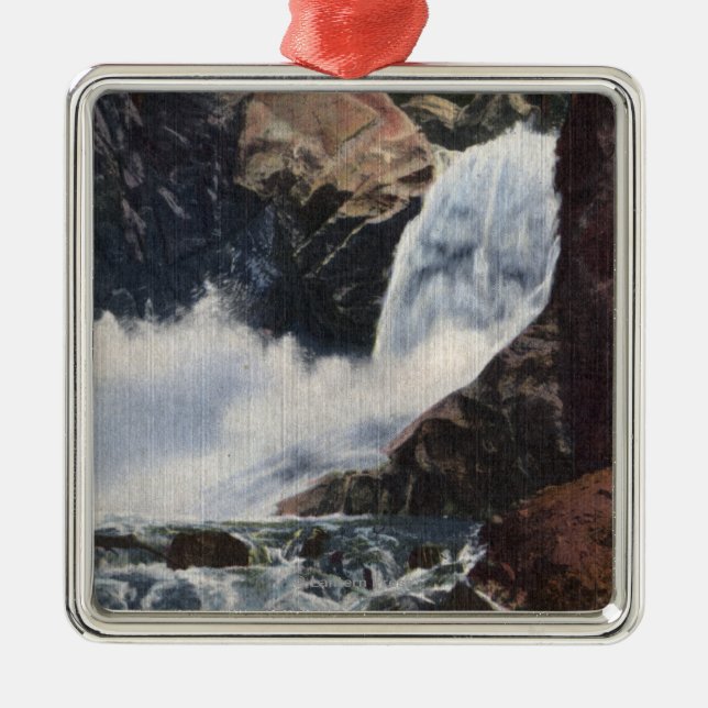 Stenblocknedgångar i stenblockkanjonen, Colorado Julgransprydnad Metall (Framsidan)