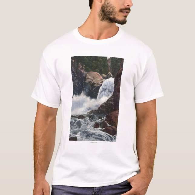 Stenblocknedgångar i stenblockkanjonen, Colorado Tee Shirt (Framsida)