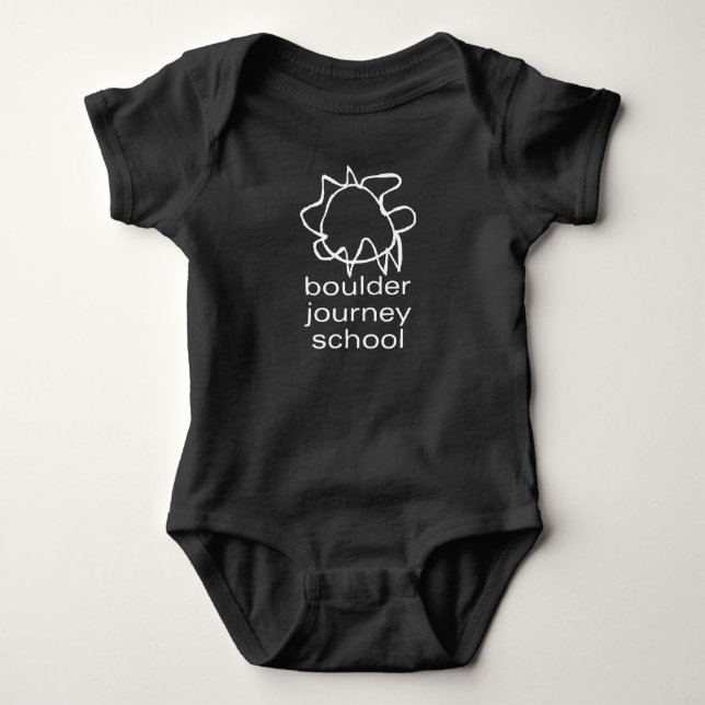 Stenblockresan skolar den begynna bodysuiten - t-shirt (Framsida)