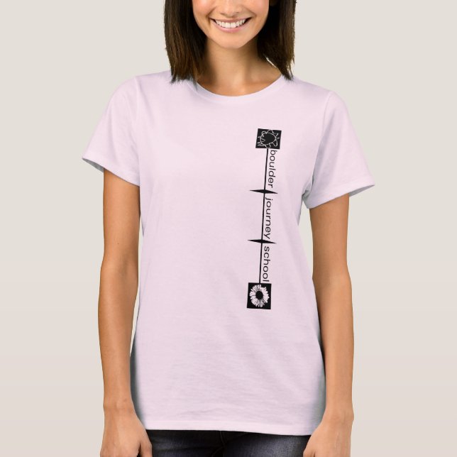 Stenblockresan skolar kvinna T-tröja T Shirt (Framsida)