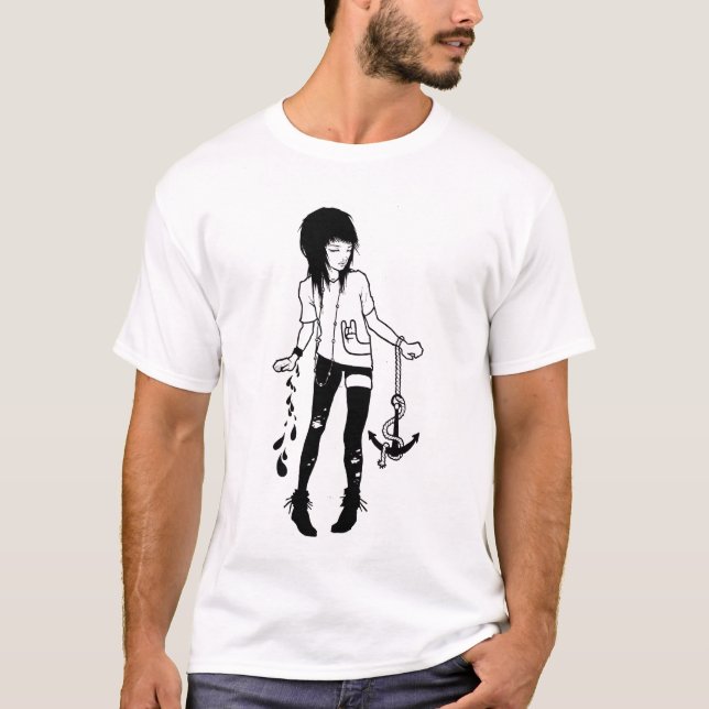 Stenblod och ankrar t shirt (Framsida)
