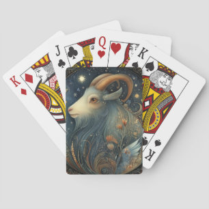 Stenbock Get Zodiak Astrologi Celestial Födelsedag Casinokort