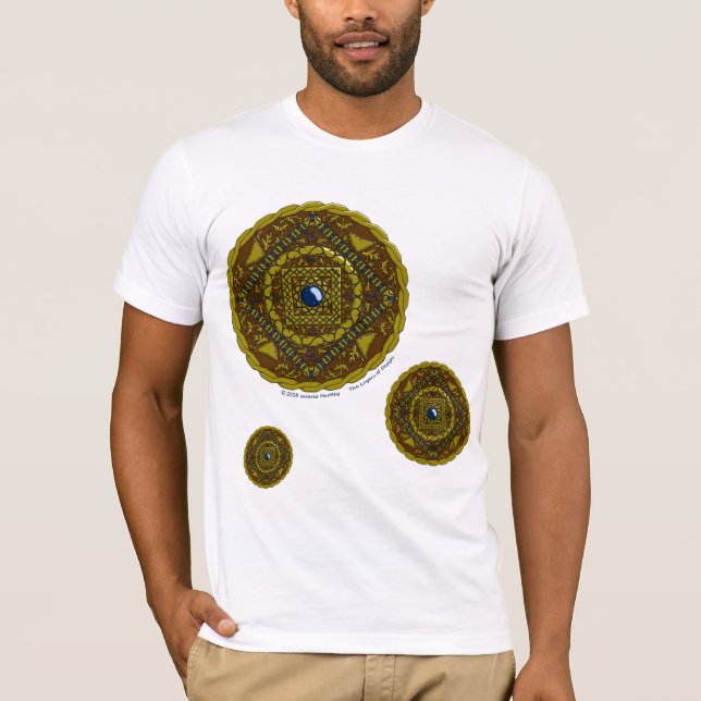 Stenbock Mandala Herr Lätt Skjorta T-shirt (Framsida)