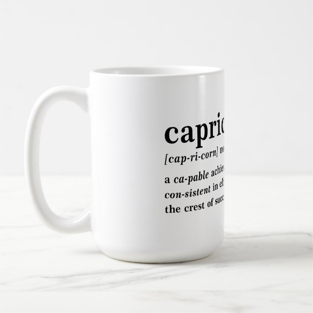 Stenbocken Definition Estetisk Astrologipresent Kaffemugg (Vänster)