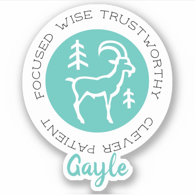 Stenbocken-dekal Klistermärken (Framsida)