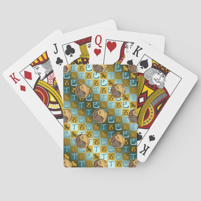 Stenbocken & Eldslangen Casinokort (Baksidan)