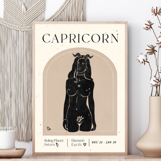 Stenbocken Feminina Zodiakpostern Poster (Skapare uppladdad)