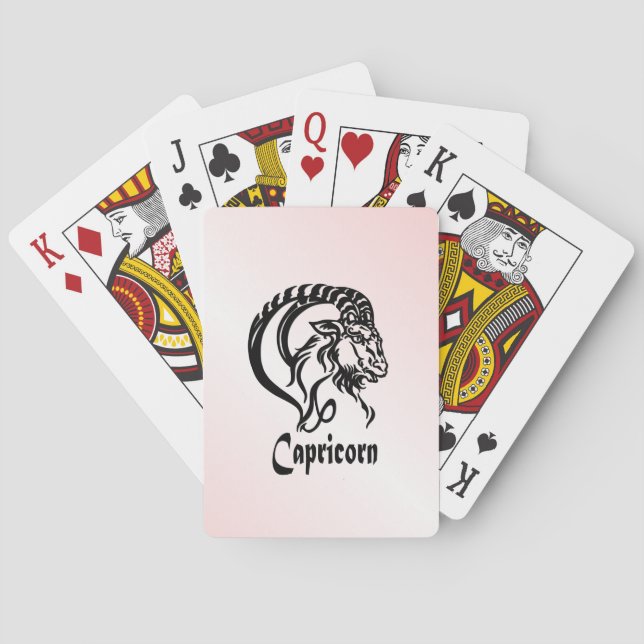 Stenbocken Havsgeten Zodiak Casinokort (Baksidan)
