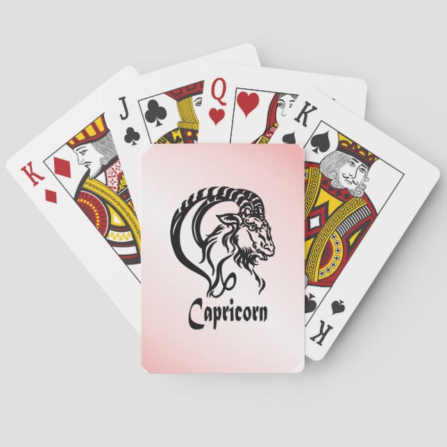 Stenbocken Havsgeten Zodiak Casinokort (Baksidan)
