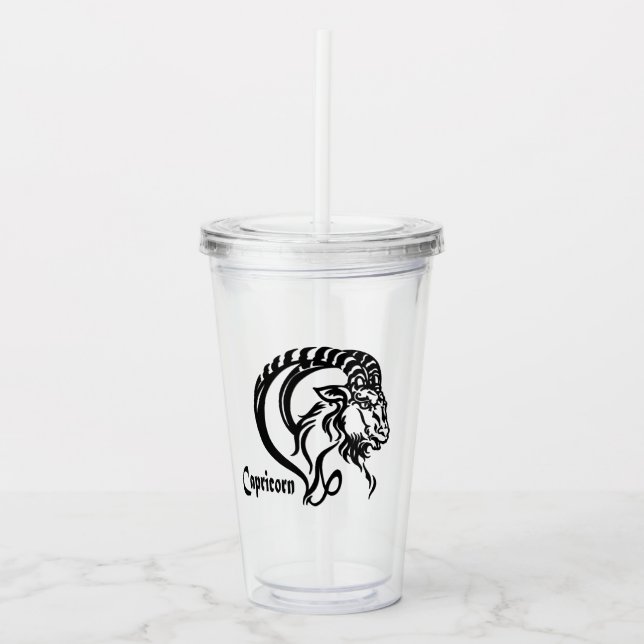 Stenbocken Havsgeten Zodiak Take Away Mugg (Framsida)