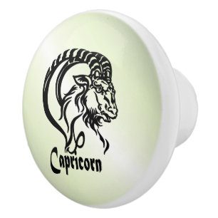Stenbocken Havsgeten Zodiaken Grön Knopp
