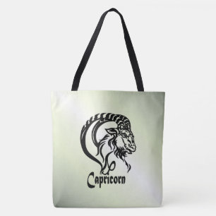 Stenbocken Havsgeten Zodiaken Grön Tygkasse