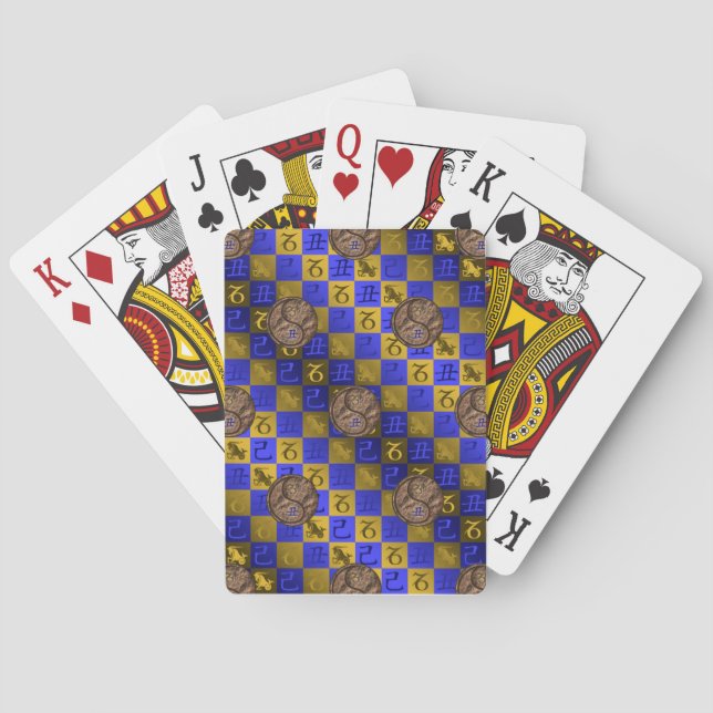 Stenbocken & Jord Oxe Casinokort (Baksidan)