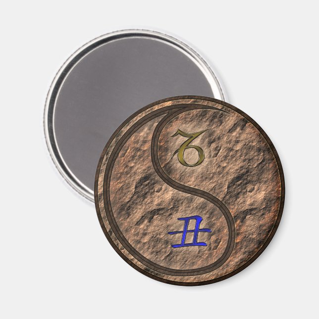 Stenbocken & Jord Oxe Magnet (Front/Back)