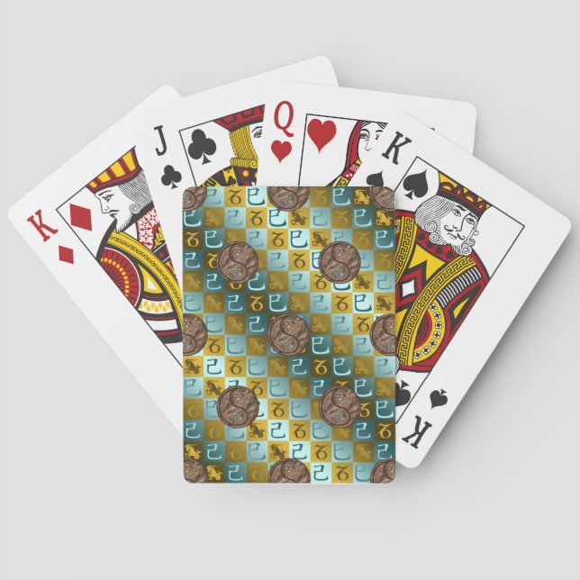 Stenbocken & Jordens Orm Casinokort (Baksidan)