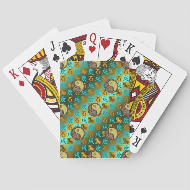 Stenbocken & Metall Hund Casinokort (Baksidan)