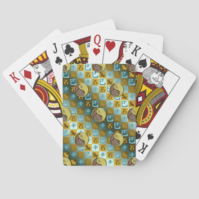 Stenbocken & Metall Orm Casinokort (Baksidan)