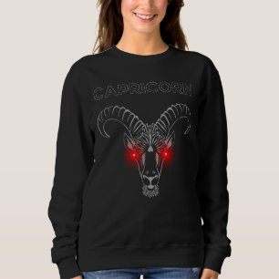 Stenbocken Mörk Astrologi   Minimal Ockult Zodiak T Shirt