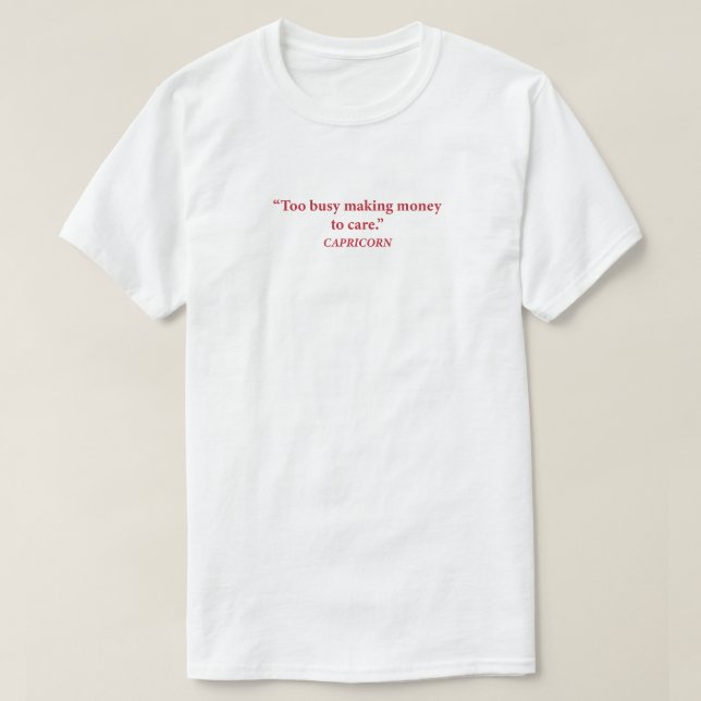 Stenbocken Schemalagd haveri Zodiakus T-shirt  (Design framsida)