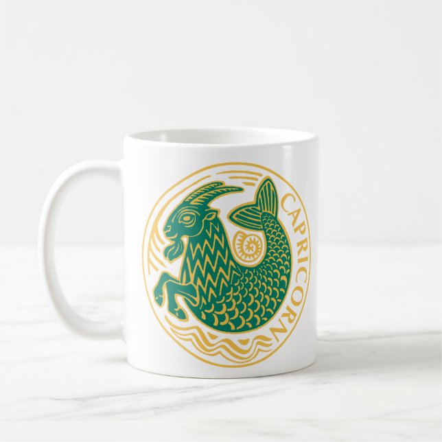 Stenbocken stjärntecken kaffemugg (Vänster)
