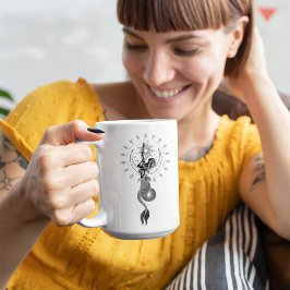 Stenbocken Tjej 15oz Svart Kant Mugg