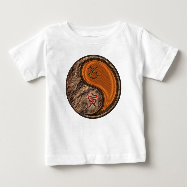 Stenbocken & Trä Tiger T Shirt (Framsida)