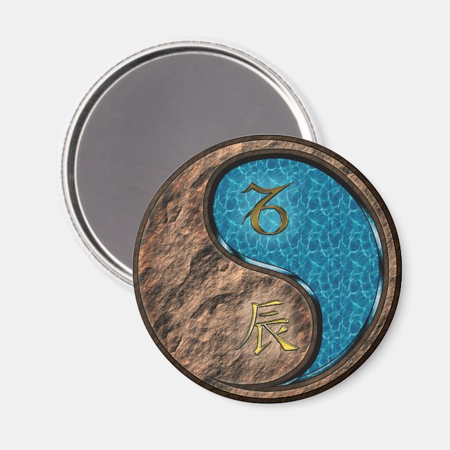 Stenbocken & Vatten Drake Magnet (Front/Back)