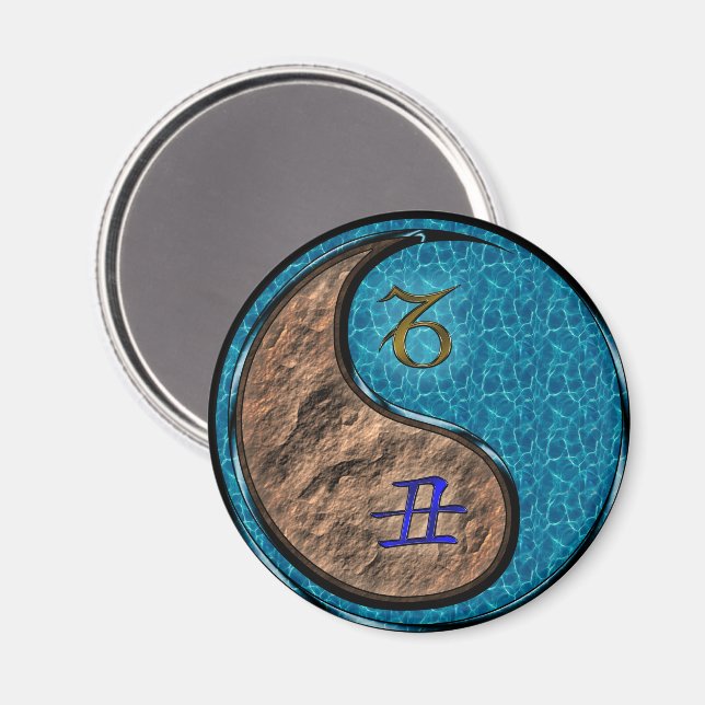 Stenbocken & Vatten Oxe Magnet (Front/Back)