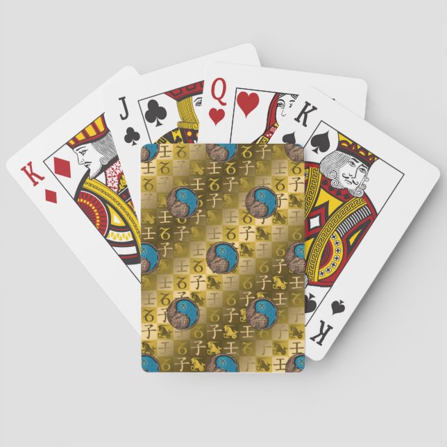 Stenbocken & Vattenråttan Casinokort (Baksidan)